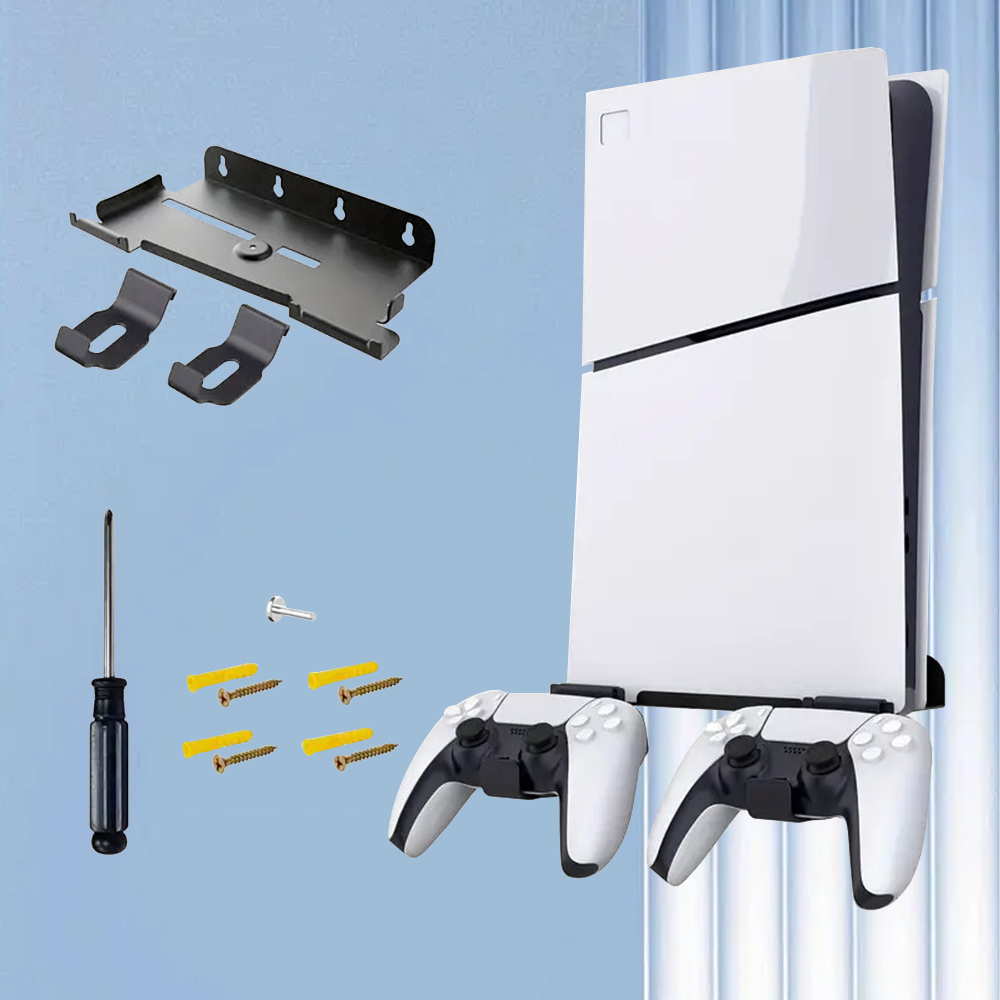 Gaming Console Stand - Комплект стальных вертикальных настенных кронштейнов с