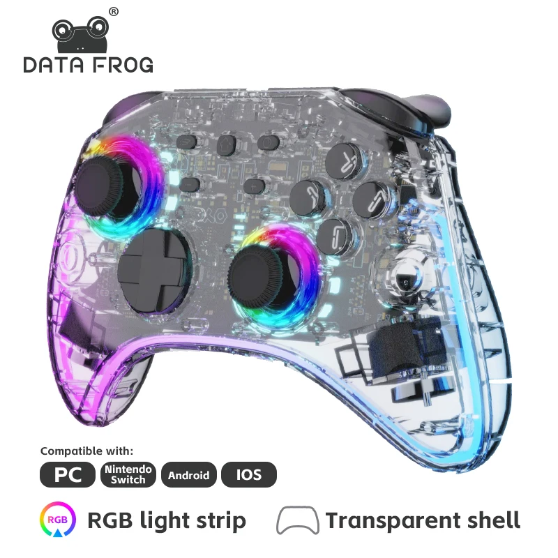 Gaming Console Bluetooth - Портативный прозрачный игровой контроллер DATA FROG