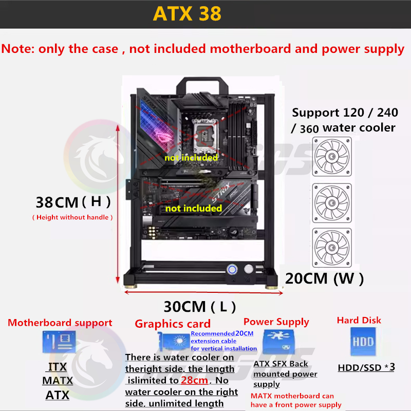 MOD ATX открытый корпус для ПК – обзор и цена Gaming Console Tower