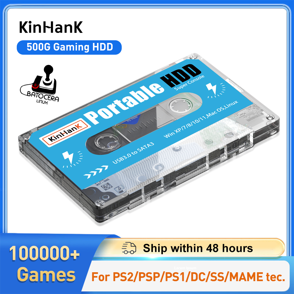 Игровой HDD KINHANK 500G, супе – обзор и цена Gaming Console.Emulators