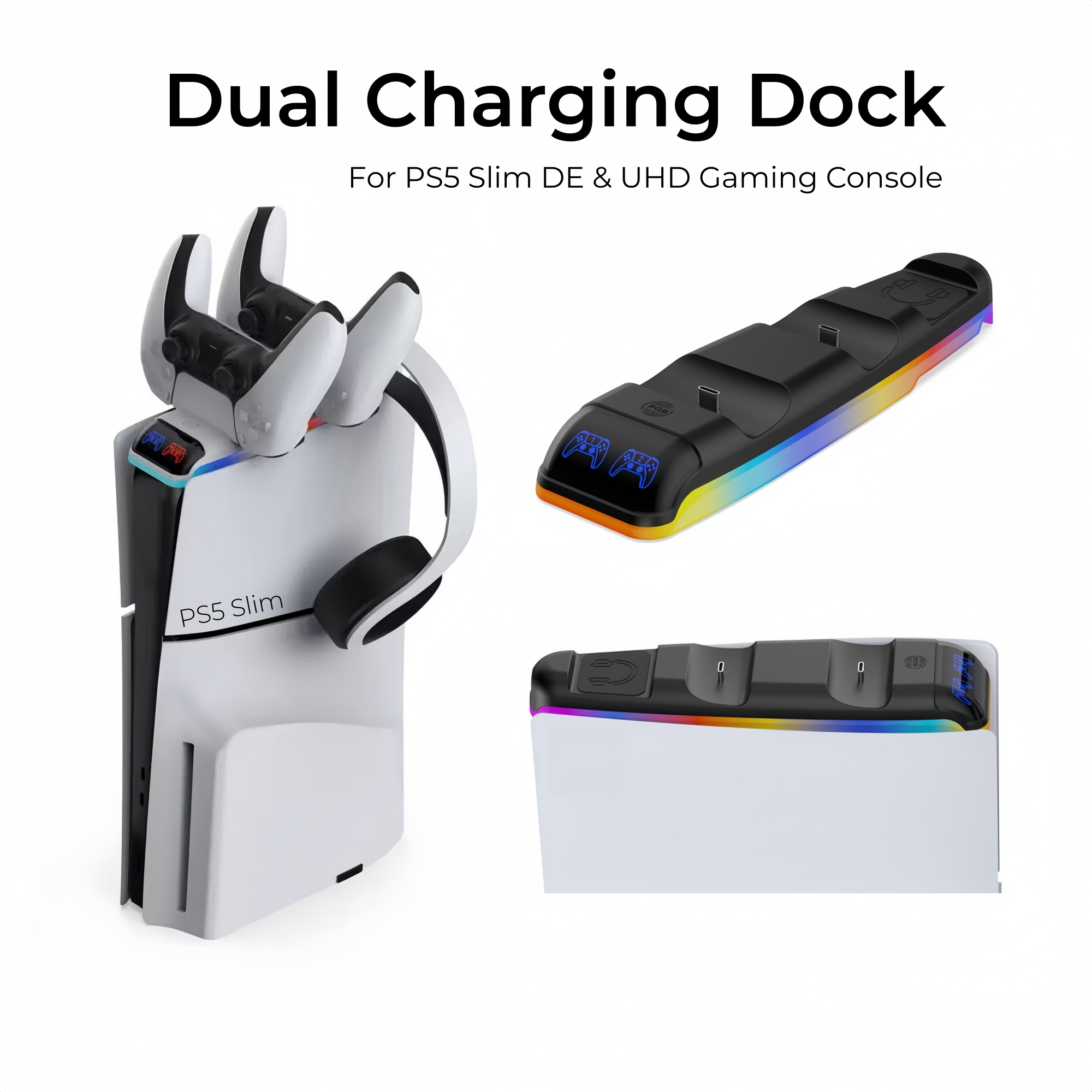 Зарядная док-станция с RGB-под – обзор и цена Sony Controller Dualsense