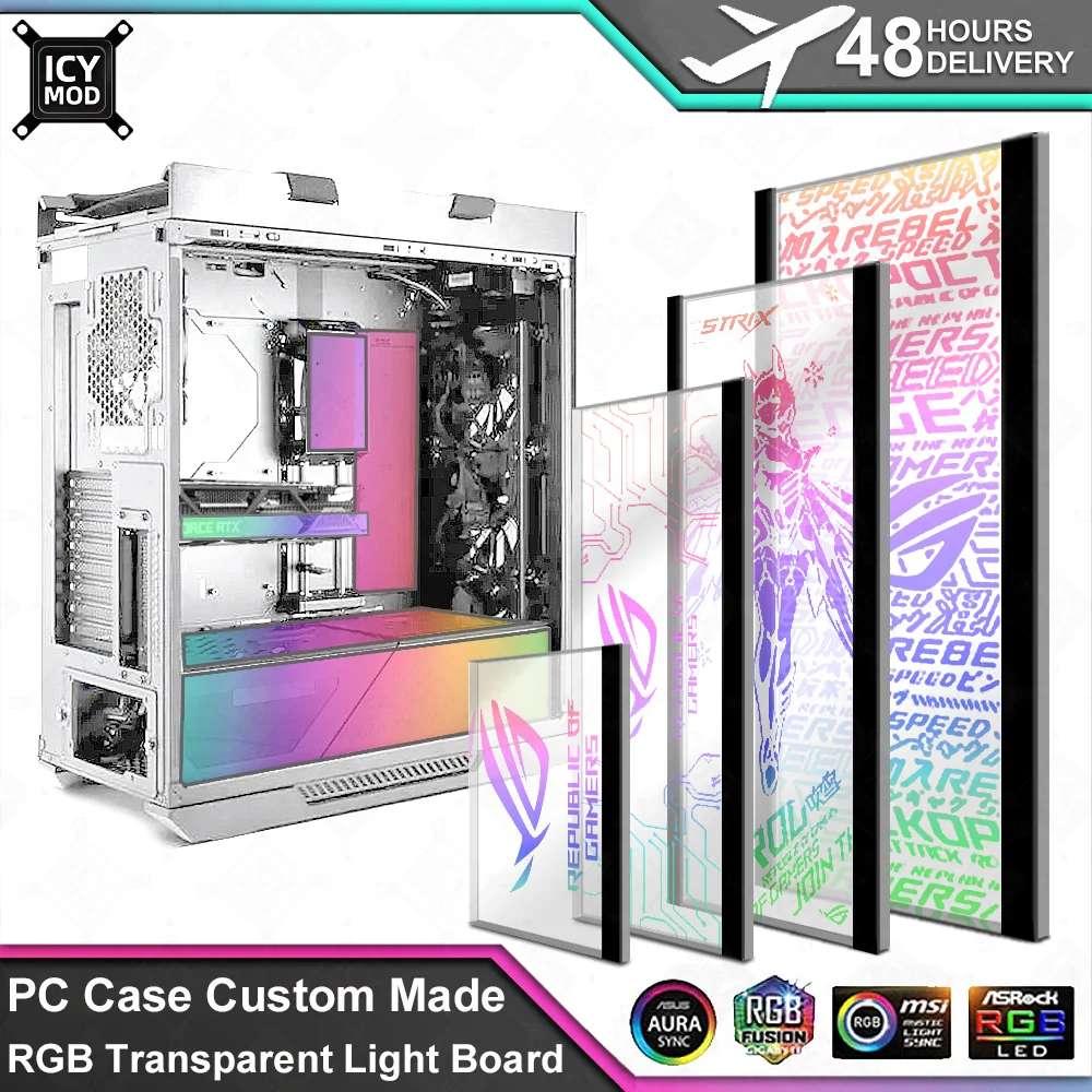 ICY MOD Прозрачная акриловая л – обзор и цена Gaming Console Tower