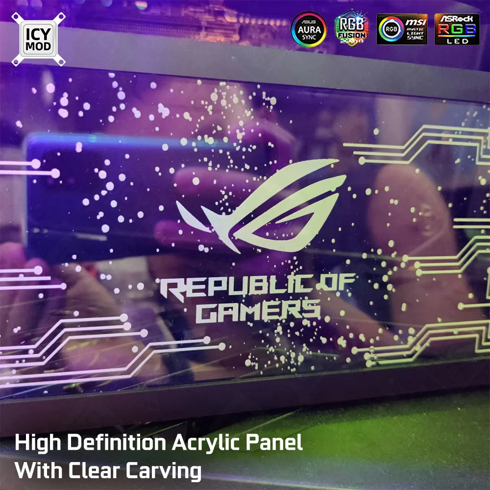 ICY MOD Прозрачная акриловая л – обзор и цена Gaming Console Tower
