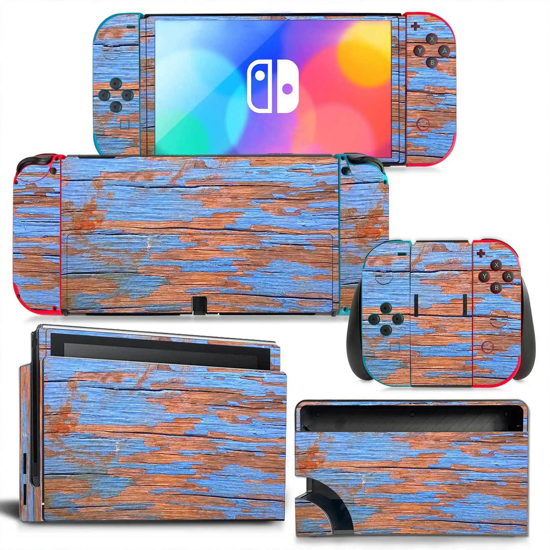 Для Nintendo Switch OLED дерев – обзор и цена Console Skin Wrap