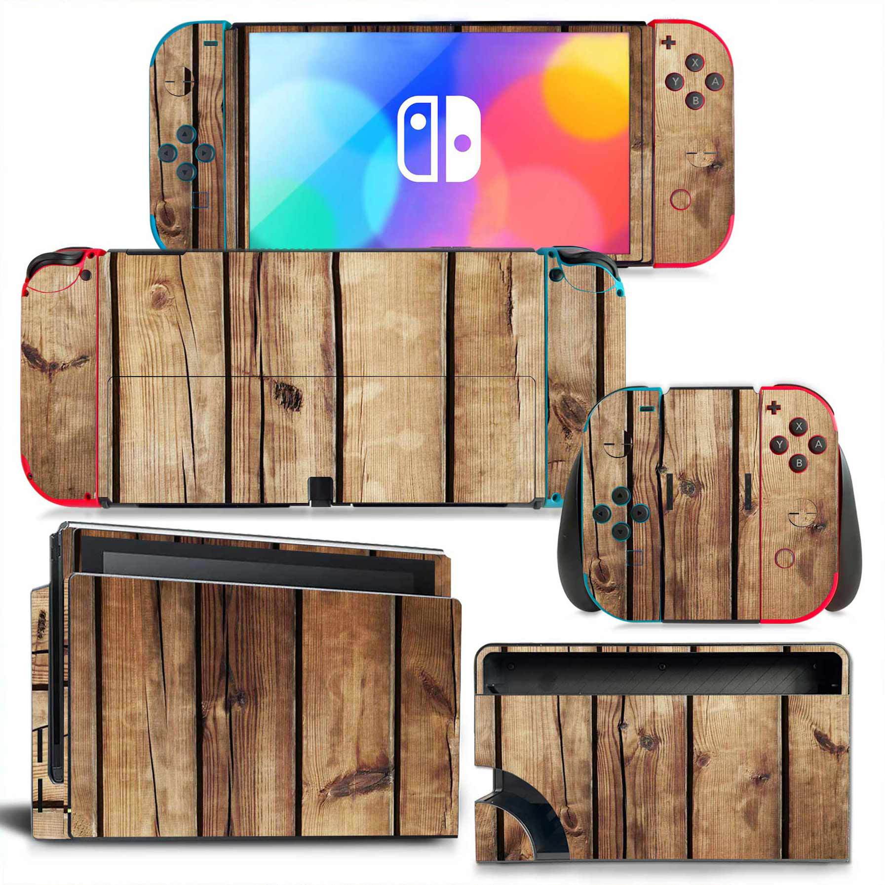 Для Nintendo Switch OLED дерев – обзор и цена Console Skin Wrap