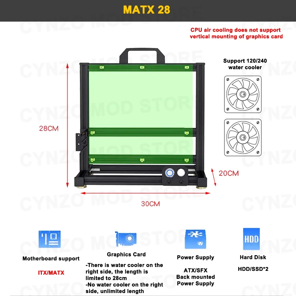 Модный открытый корпус EATX дл – обзор и цена Gaming Console Tower