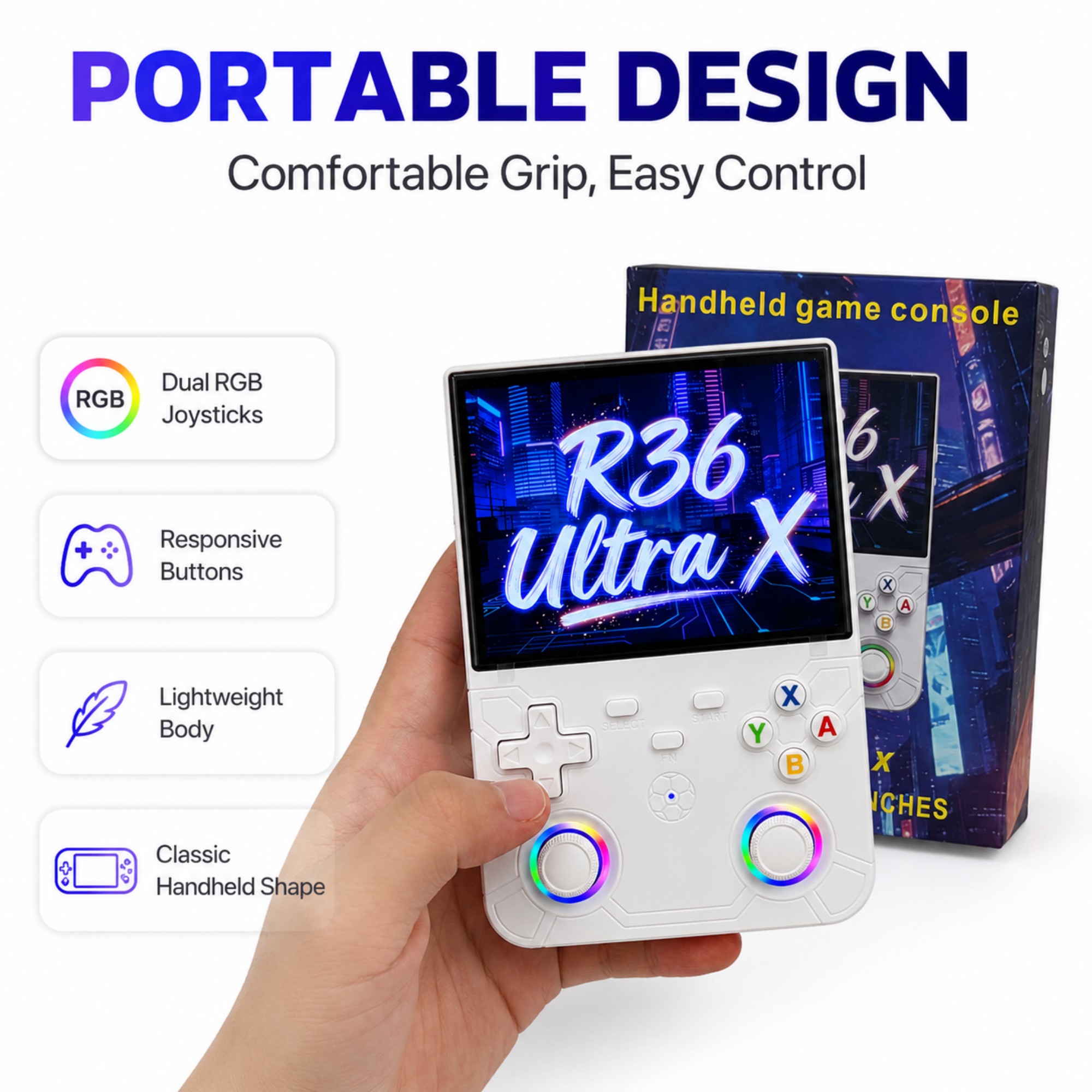 Ретро-портативная игровая конс – обзор и цена Gaming Console R36 Ultra